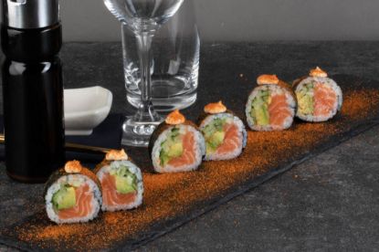 Billede af Salmon futomaki Spicy