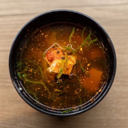 Billede af Spicy miso suppe